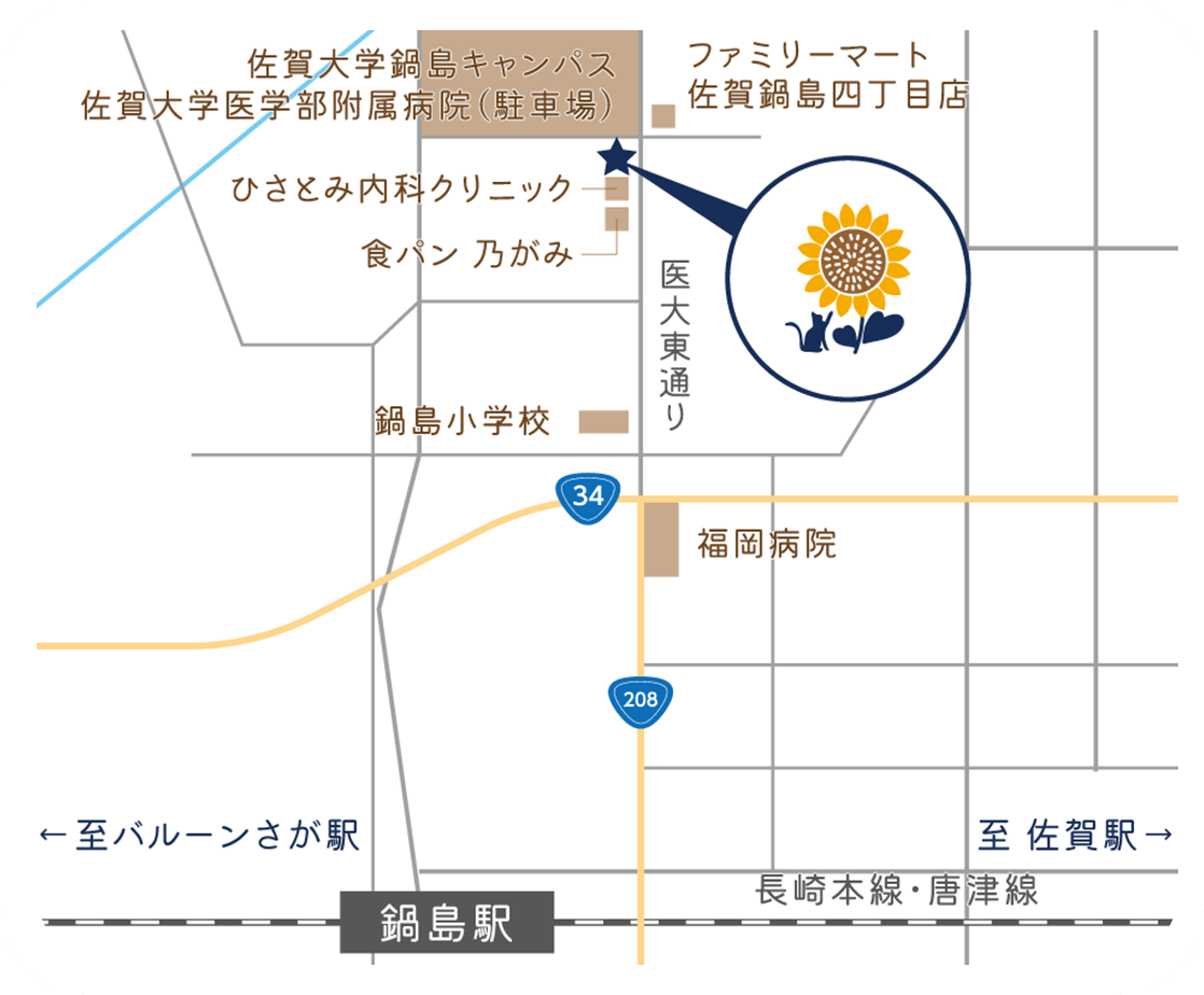 アクセス 佐賀市の精神科 こころと発達の ひまわりクリニック